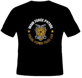 main force patrol mad max mel gibson black t shirt
