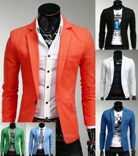   & Dress Design Stylish Slim Fit Linen Blazer Jackets /US Size XS,S,M