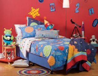 HICCUPS CosmicCapers Space Blue DOUBLE/KING SINGLE Quilt Cover Set 