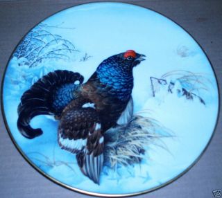 black grouse limited 1st edition plate 1984 expedited shipping