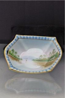 vintage hand painted nippon small dish  25