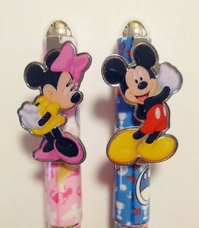 Disney Mickey & Minnie Mouse 2 pcs. Pink & Blue Ball Point Pen Set