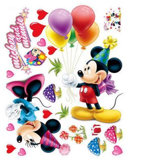   lovely Animals Mickey and Minnie Mouse Decor Decals Wall Sticker