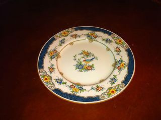 mintons england blue isis vintage bread butter plates 