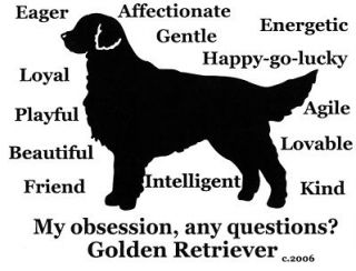 Golden Retriever dog Obsession? Tshirt Overstock SALE Violet XXLarge 