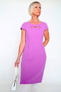Purple Daisy May Dress 60s Style Mary Quant geo dress Mod retro indie
