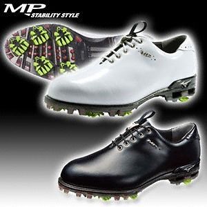 MIZUNO GOLF JAPAN STABILITY STYLE MP SPIKES SHOES WATERPROOF New Black 