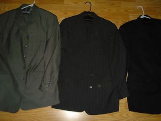 mens suits grey gray vicci linea uomo 44L suit jacket pants w 40 X 