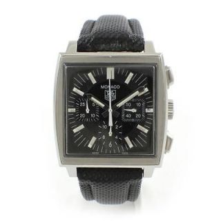 Mens Stainless Steel Tag Heuer Monaco Chronograph Watch CW2111 0