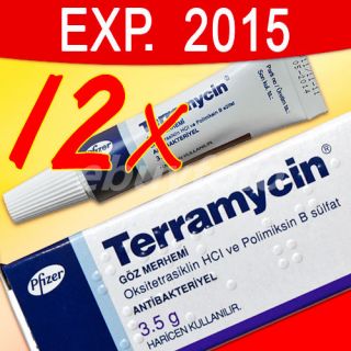 12 x TERRAMYCIN **US SELLER** Antibiotic Pet Eye Ointment