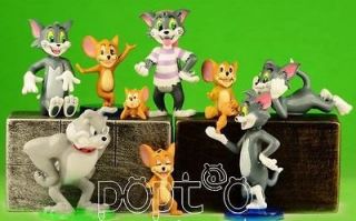 Lot of 9 pc Tom and Jerry cartoon fiaction gures toys set for fan 