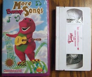 more barney songs actimates compatible vhs video tape time left