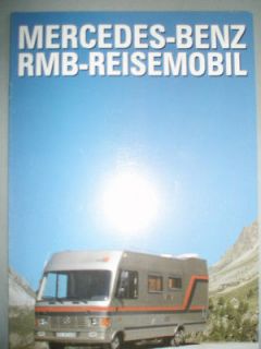 mercedes rmb motorhome brochure aug 1991 german text from united