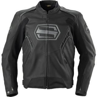 shift octane leather motorcycle jacket large size 42 black time