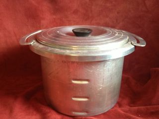 Vintage Mirro Chambers Stove Thermowell Deep Well Thrift Cooker Pot 