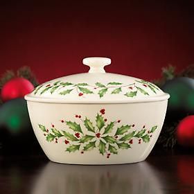 lenox holiday small covered casserole dish nib one day shipping