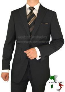 valentino $ 1598 mens suit wool 2051 2 black str 40r