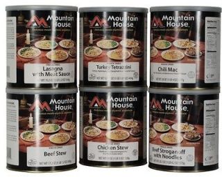NEW Mountain House Mix Menu Case 6 #10 Cans Freeze Dried EGGS and 