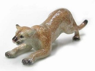   porcelain miniature cougar crouching mountain lion returns accepted