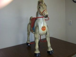 vintage mobo bronco riding horse made in england 1940 s
