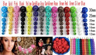   Mix 7 Sizes Craft Basketball Wives Earrings Hoop Spacer Mesh Beads