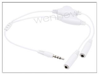 5mm Headphones Audio Splitter Suction Stand For iPhone iPod Green 