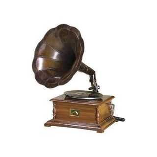 Newly listed 27 Working Gramophone With Antique finish Brass Horn