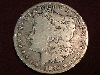 1893 cc morgan silver dollar full rims 