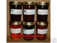 Nans Homemade Jam Jelly Preserves 6 jars Wild Black Currant Jam