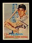 1957 topps paul smith 345 sp pirates signed bold buy