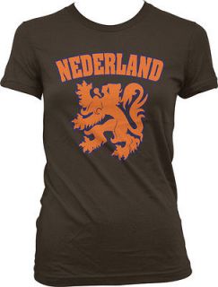   Crest Juniors Girls T Shirt Netherlands Amsterdam Dutch Football Tee