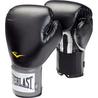   Style Training Boxing Pair Gloves Size 12oz 14oz 16oz BLACK MMA NEW