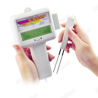 pH CL2 Chlorine Level Meter Swimming Pool Spa Water Quality Tester 