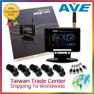 AVE Universal TPMS Tire Pressure Monitoring System 5 Sensors + LF 