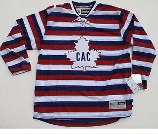 REEBOK MONTREAL CANADIENS TRI COLOR PREMIER THROWBACK JERSEY LARGE