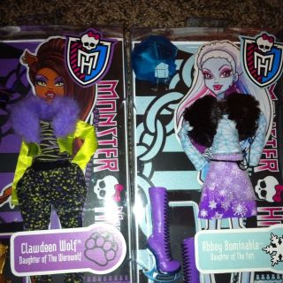 Monster high doll Abby Abbey Clawdeen extra clothing new fahion unique 