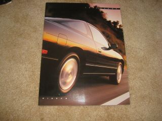 1992 Nissan 240SX 240 SX SE Fastback LE sales brochure dealer catalog