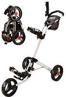CaddyTek Quad Fold Delux 3 Wheel Golf Push Pull Cart , Caddylite13.5 