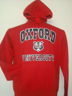 New Oxford University Sweatshirt Hoodie Hoody (Red) Adult Unisex Sizes 