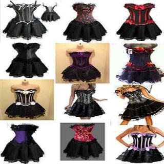   Corset & skirt Fancy dress outfit Halloween Costume Size 16 plus