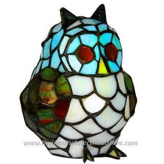   1x 25w Decorative Owl Glass Light Fitting   Oaks Lighting OT 850