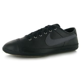 Mens Nike Flash Leather Trainers Shoes   Sizes 6 to 11   Black/Grey