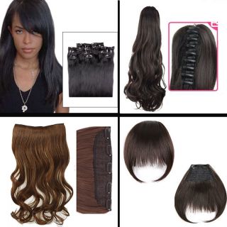   IN ON HAIR EXTENSIONSPIE​CES FULL HEAD/ ONE PIECE/ FRINGE/ PONYTAIL