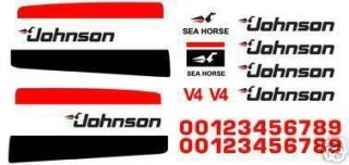 johnson outboard decals stickers for older v4 motors time left