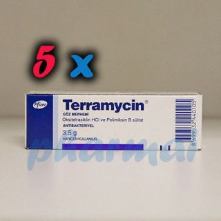 Pack Terramycin Ointment Ophthalmic Pet Eye Antibiotic For Dogs Cats 