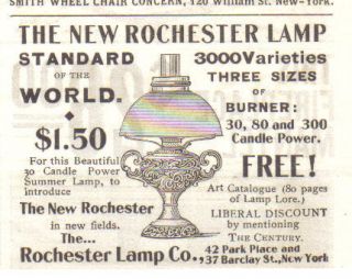 rochester lamp circa 1900  12 00 buy