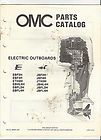 Electric Outboards 1984 OMC Parts Catalog Evinrude Johnson Outboard 