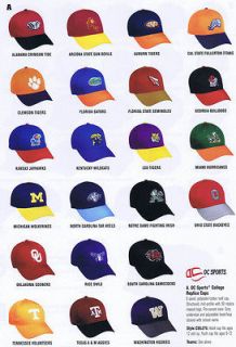 ncaa college officially licensed youth adult caps hat more options
