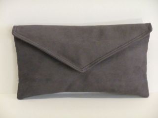 Neat Envelope Faux Suede Clutch Bag/Shoulder Bag in 3 Summer Colours
