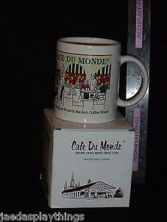 Cafe Du Monde New Orleans French Market Coffee Stand Mug Cup In Box 